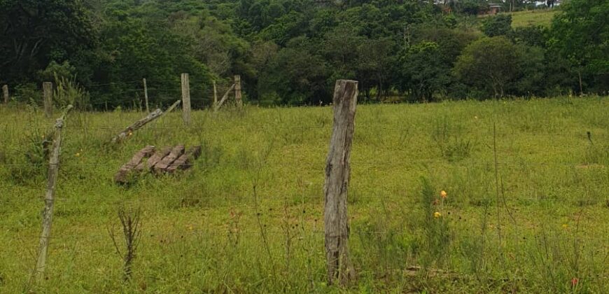 1 hectar escriturado c/ açude  3 km da rs 040 parada 83