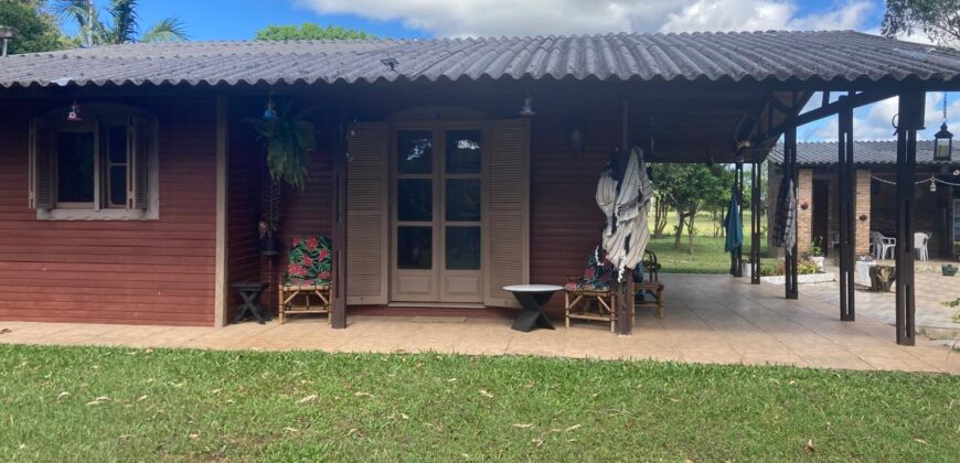 sitio  c / casa estilo rustica  condomínio  lancer