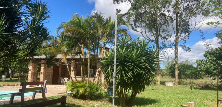 sitio  c / casa estilo rustica  condomínio  lancer