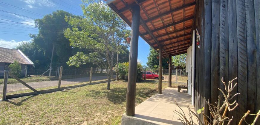 sítio em condomínio fechado com casa de costaneira duplada